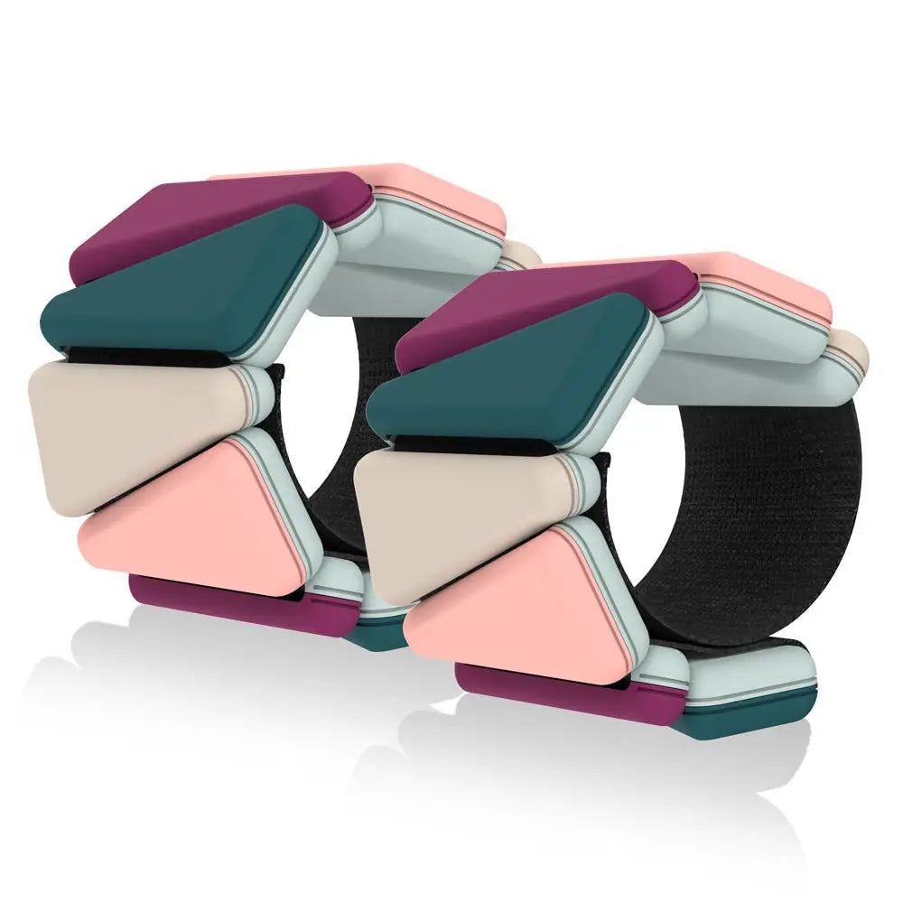 Two-tone Weighted Wristband Silicone Wrist and Ankle Strength Training Lead Block Invisible Equipment - Cross Color Mix
