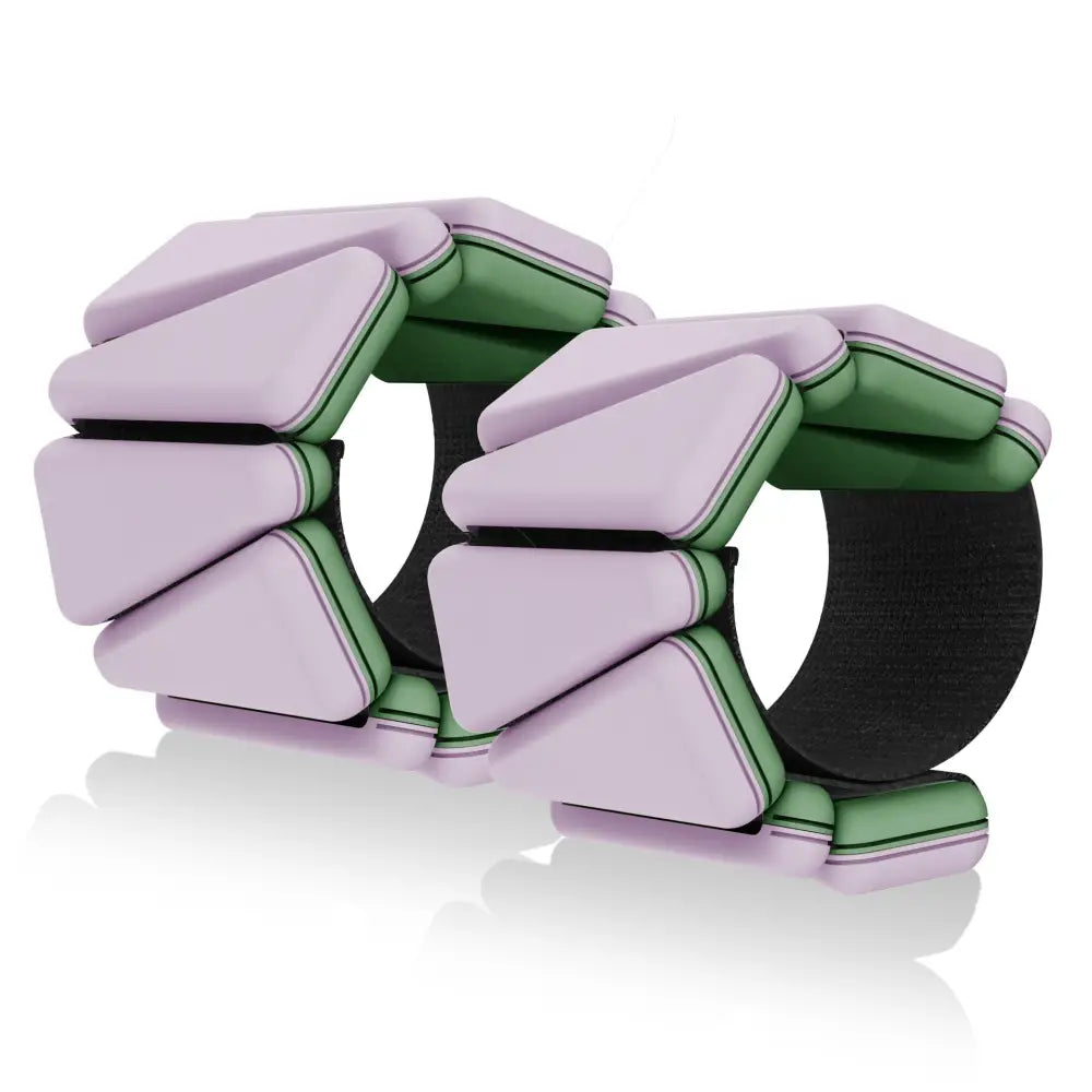 Two-tone Weighted Wristband Silicone Wrist and Ankle Strength Training Lead Block Invisible Equipment - Pink and green