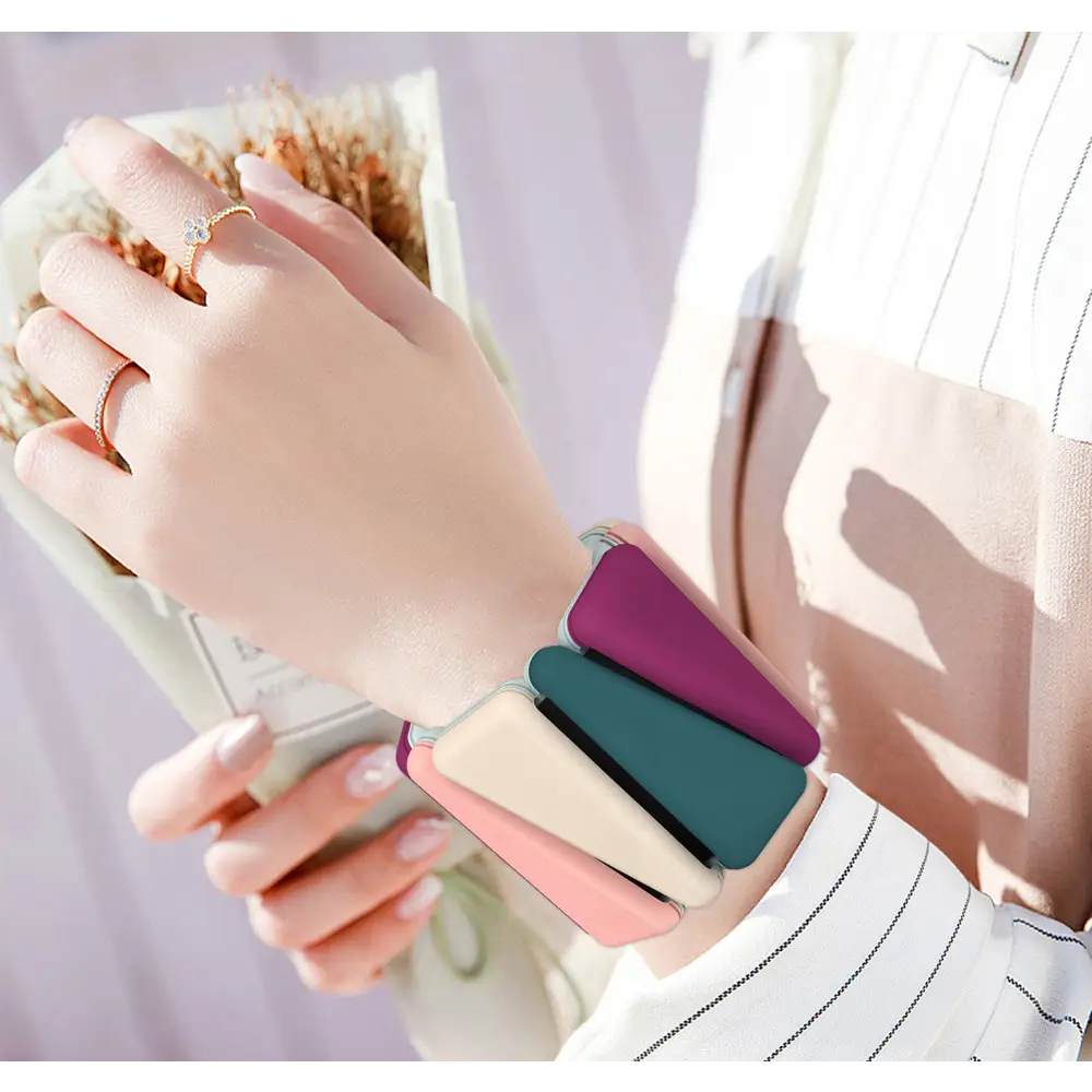 Two-tone Weighted Wristband Silicone Wrist and Ankle Strength Training Lead Block Invisible Equipment