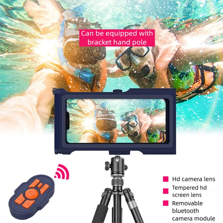 Universal Waterproof Diving Phone Case | Underwater Photography & Video with Bluetooth Control - 科技配件