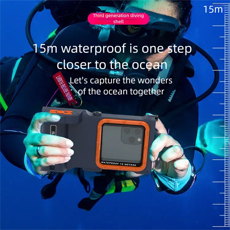 Universal Waterproof Diving Phone Case | Underwater Photography & Video with Bluetooth Control - Third generation