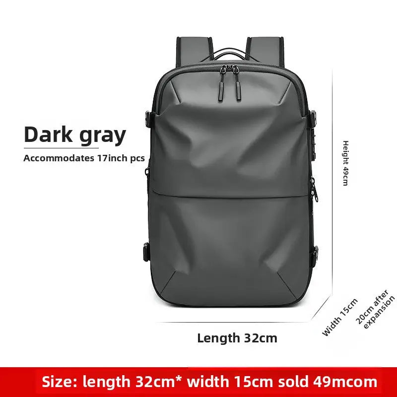 Vacuum Compression Backpack Business Travel Large Capacity Travel Backpack Water-Repellent Luggage Bag Multi-Functional