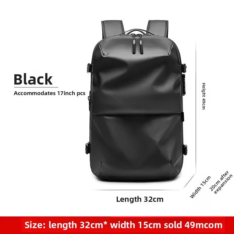Vacuum Compression Backpack Business Travel Large Capacity Travel Backpack Water-Repellent Luggage Bag Multi-Functional