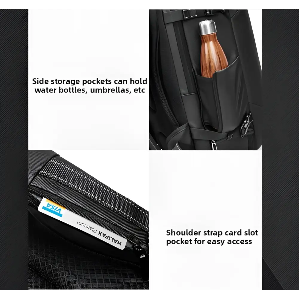 Vacuum Compression Backpack Men’s Large Capacity Business Commuting Computer Bag Multifunctional Dry and Wet Separation