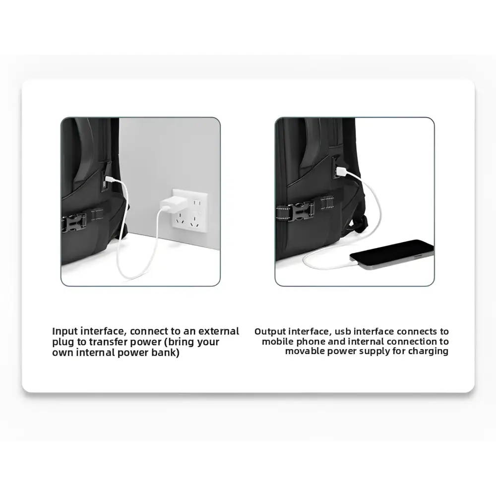 Vacuum Compression Backpack Men’s Large Capacity Business Commuting Computer Bag Multifunctional Dry and Wet Separation