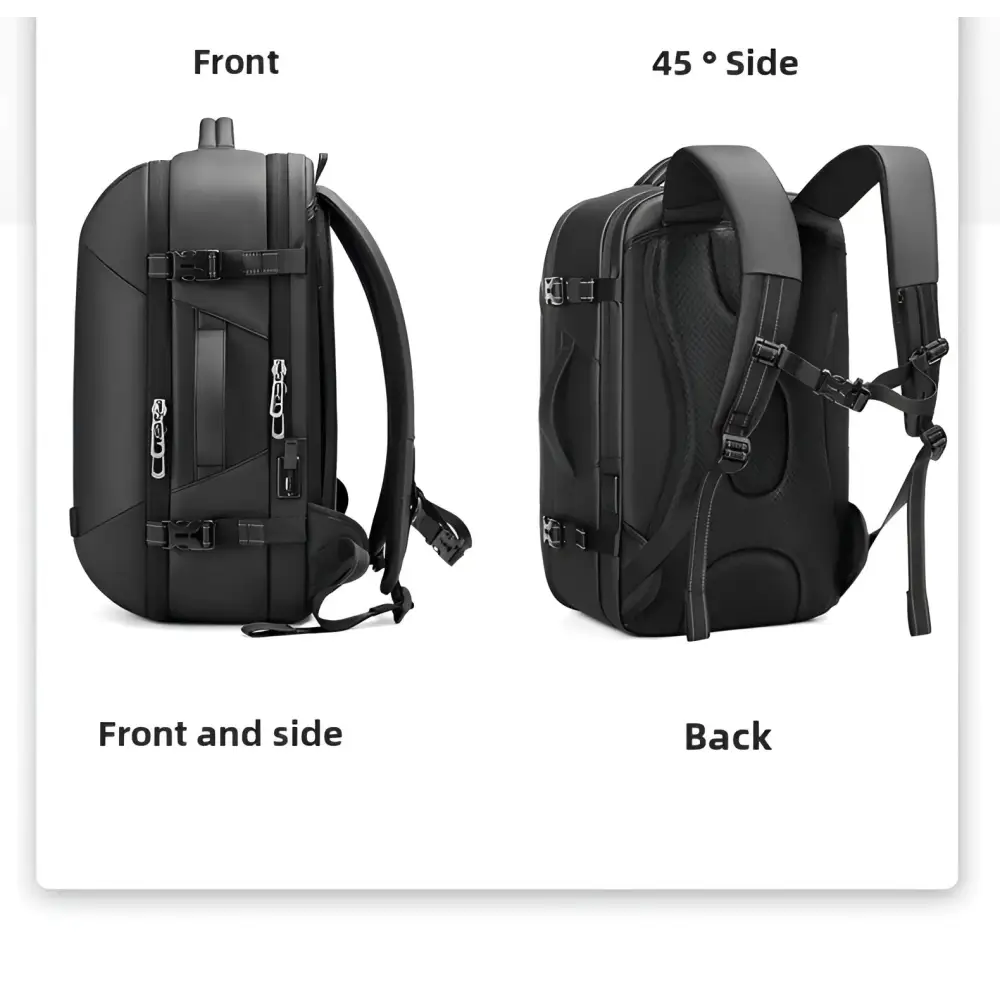 Vacuum Compression Backpack Men’s Large Capacity Business Commuting Computer Bag Multifunctional Dry and Wet Separation