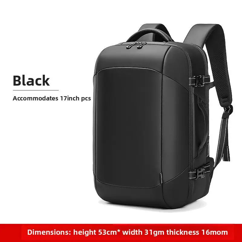 Vacuum Compression Backpack Men’s Large Capacity Business Commuting Computer Bag Multifunctional Dry and Wet Separation