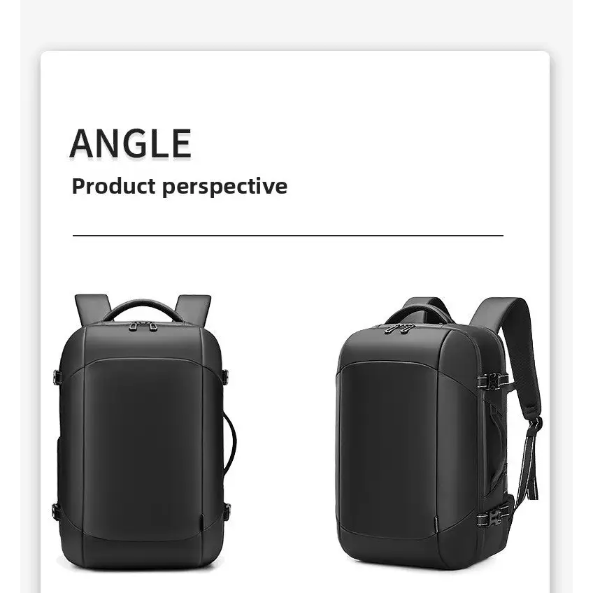 Vacuum Compression Backpack Men’s Large Capacity Business Commuting Computer Bag Multifunctional Dry and Wet Separation