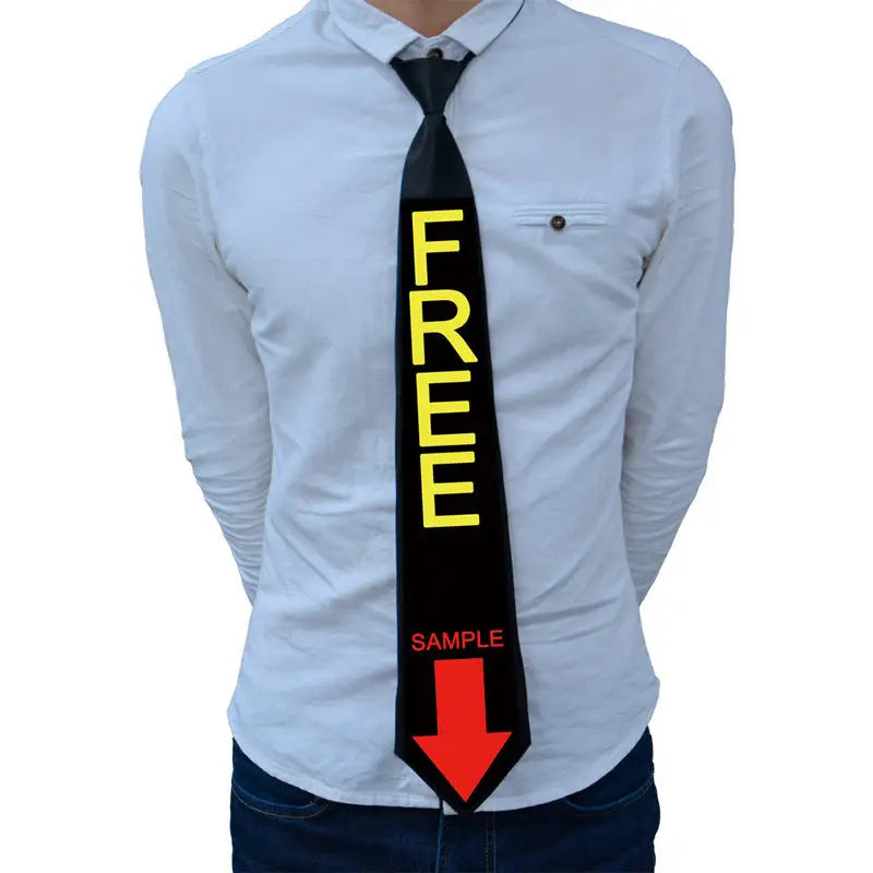 Voice-activated luminous tie Christmas ball party performance fun Halloween pattern voice-activated el luminous tie
