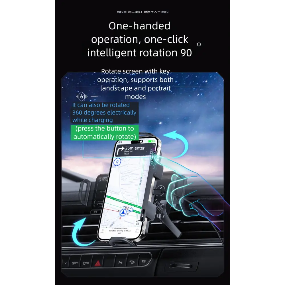 Wireless Fast Charging Car Phone Holder Compatible with Huawei Samsung ZFold 40% off Foldable Phone Holder