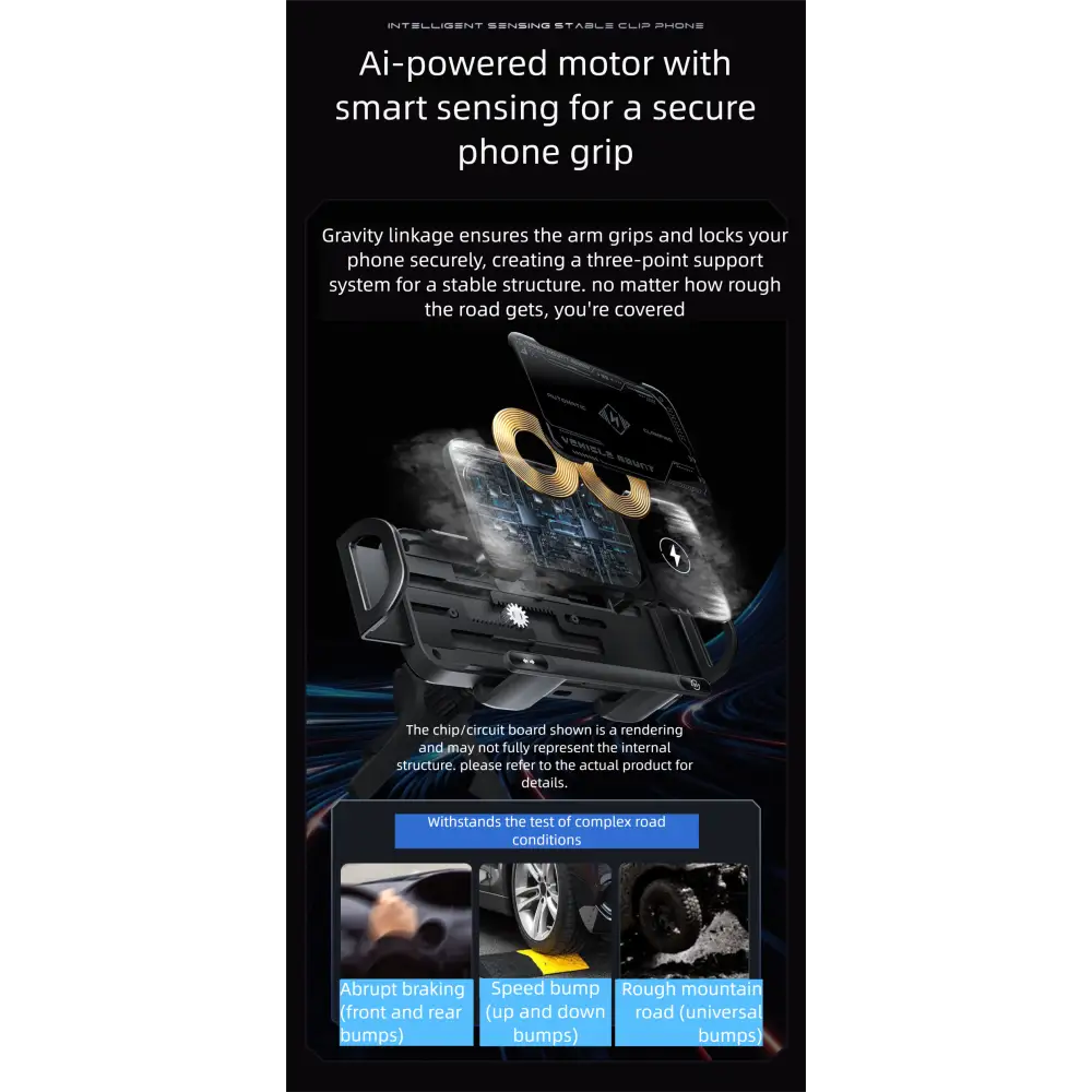 Wireless Fast Charging Car Phone Holder Compatible with Huawei Samsung ZFold 40% off Foldable Phone Holder