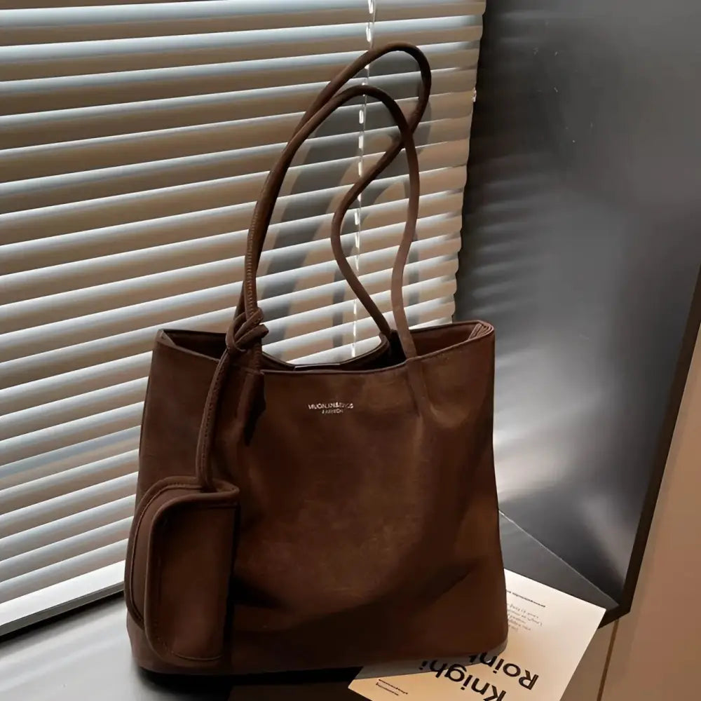 Women’s PU Embossed Bucket Bag with Magnetic Buckle – Ethnic Style - Fashion / Women’s Bags / Shoulder & Tote Bags