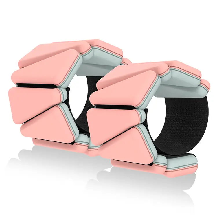 Adjustable Triangle Velcro Wrist & Ankle Weights – Multi-Color Fitness Bands for Strength Training