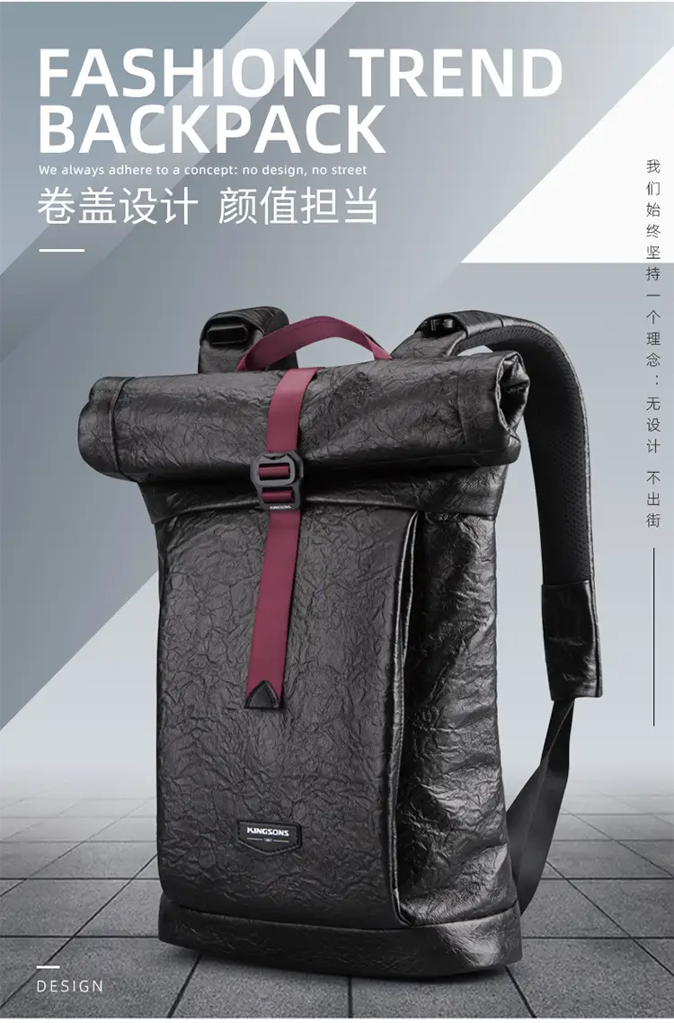 Backpack European and American Retro Trend Waterproof Foldable Sports Backpack for College Students Anti-theft