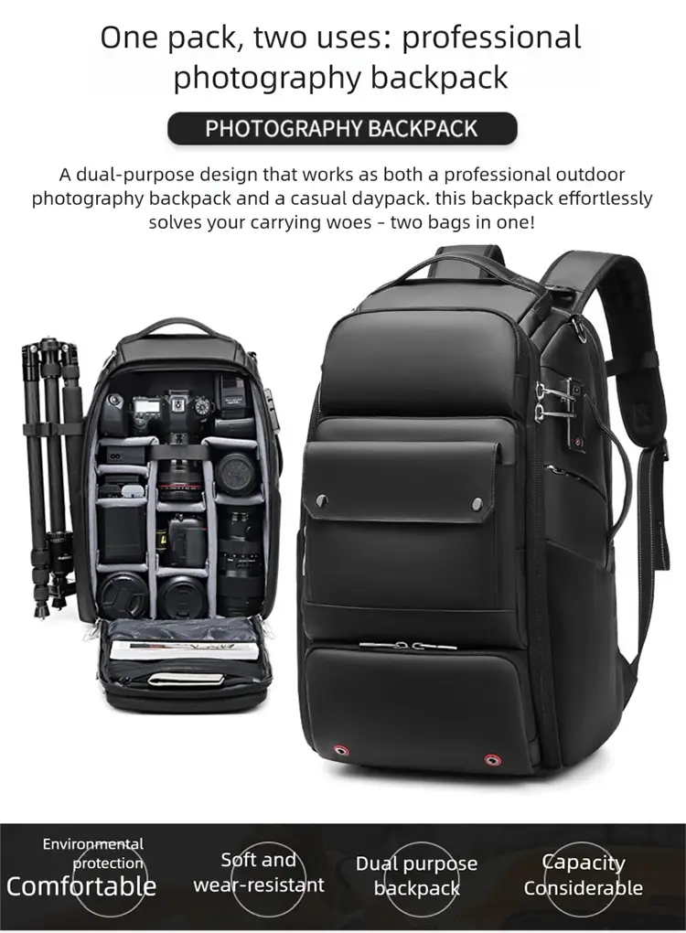 Waterproof Camera & Drone Backpack | Anti-Theft Large Capacity Bag