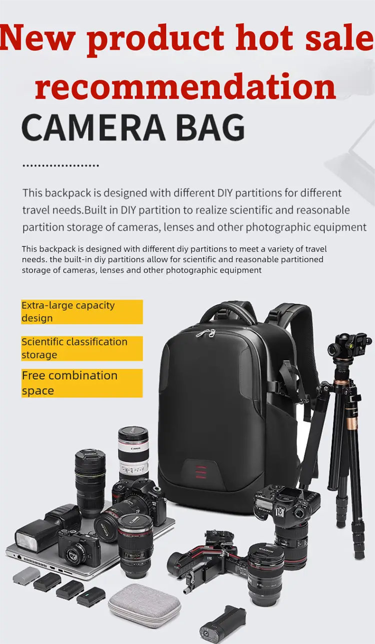 Waterproof Camera & Drone Backpack | Large Capacity Professional Bag