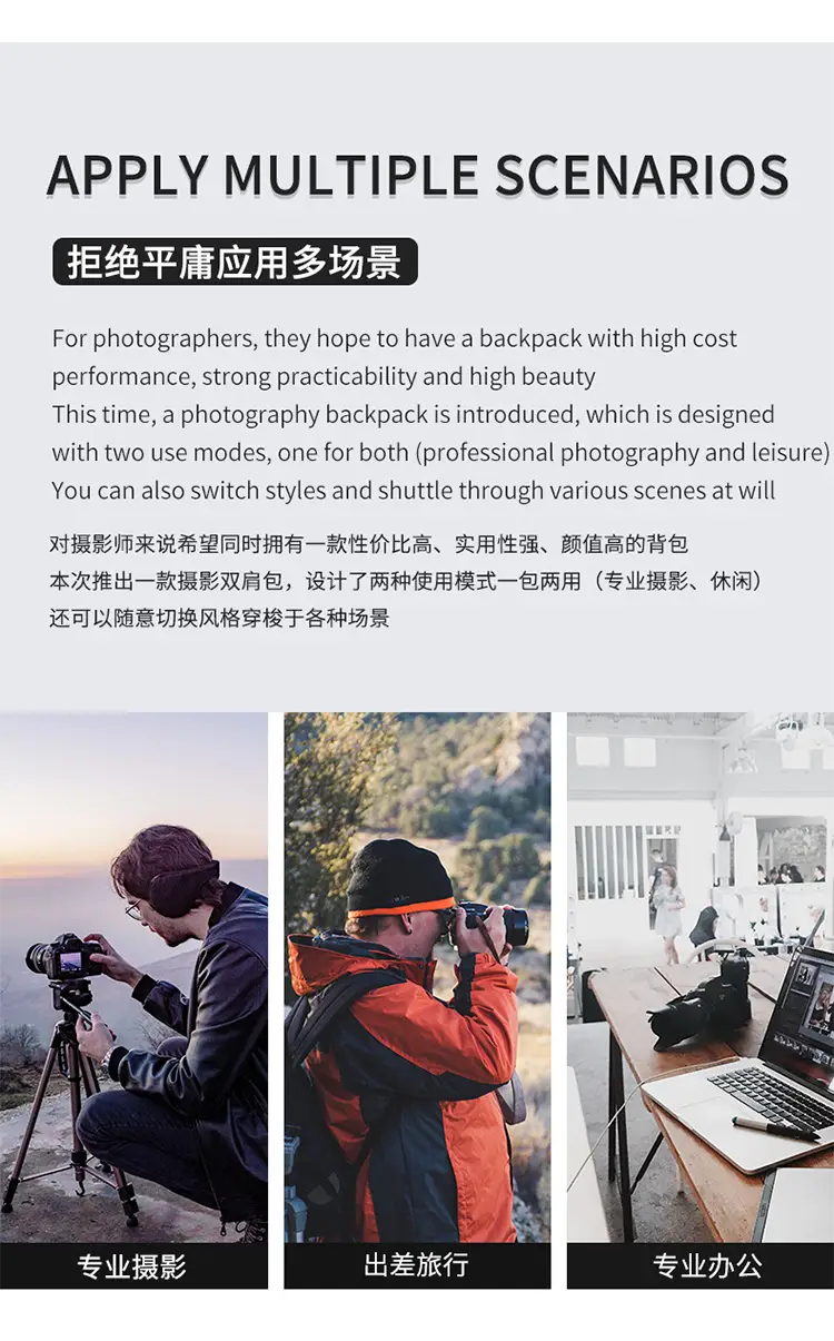 Waterproof Camera & Drone Backpack | Large Capacity Professional Bag