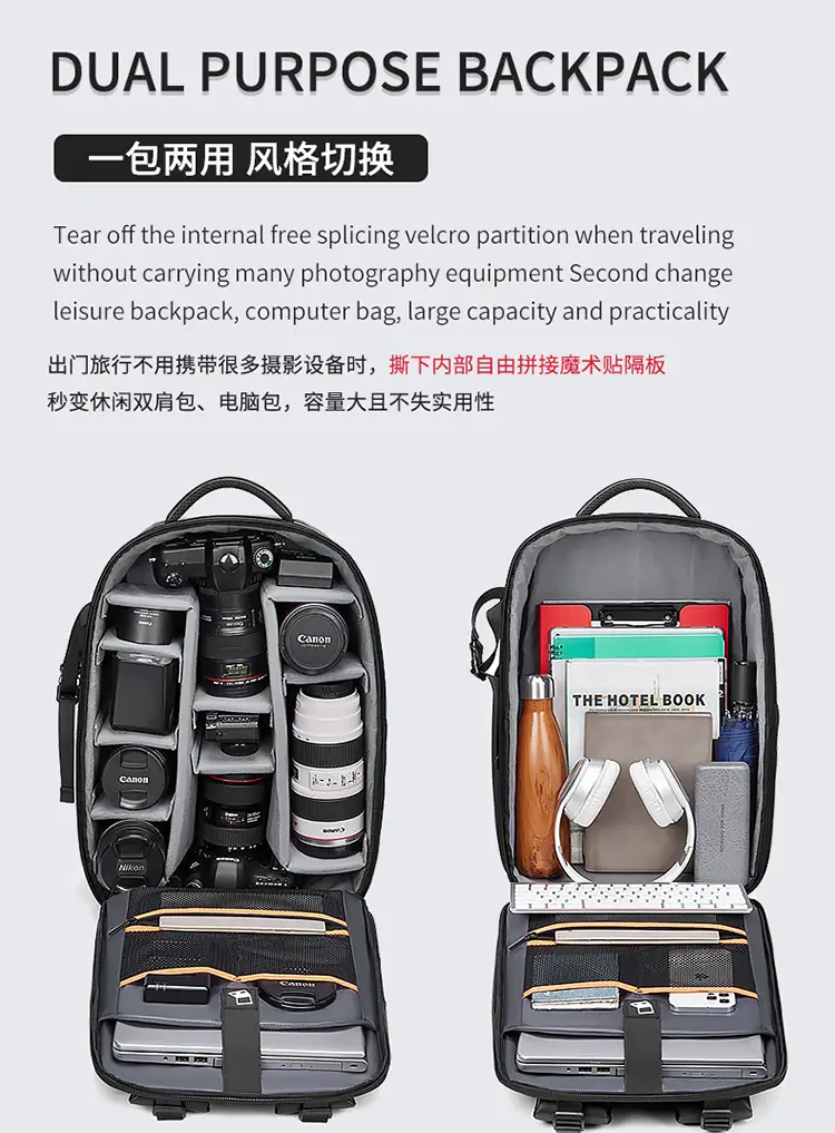 Waterproof Camera & Drone Backpack | Large Capacity Professional Bag