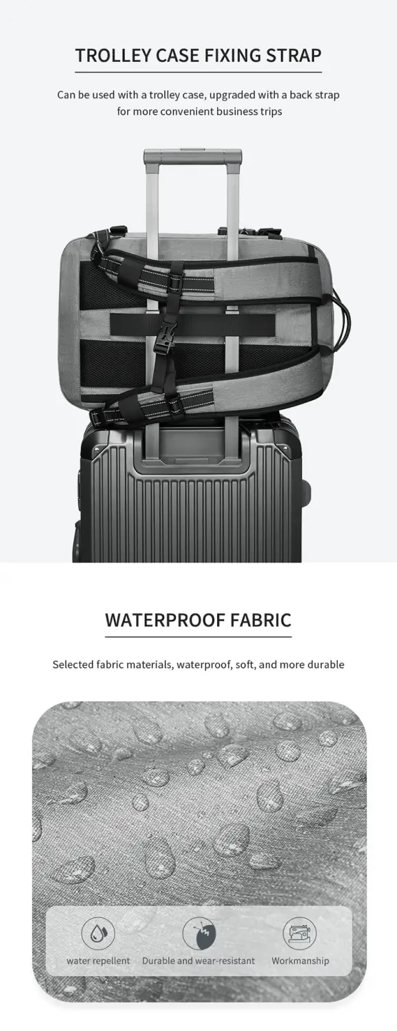 Vacuum Compression Backpack Business Travel Large Capacity Travel Backpack Water-Repellent Luggage Bag Multi-Functional