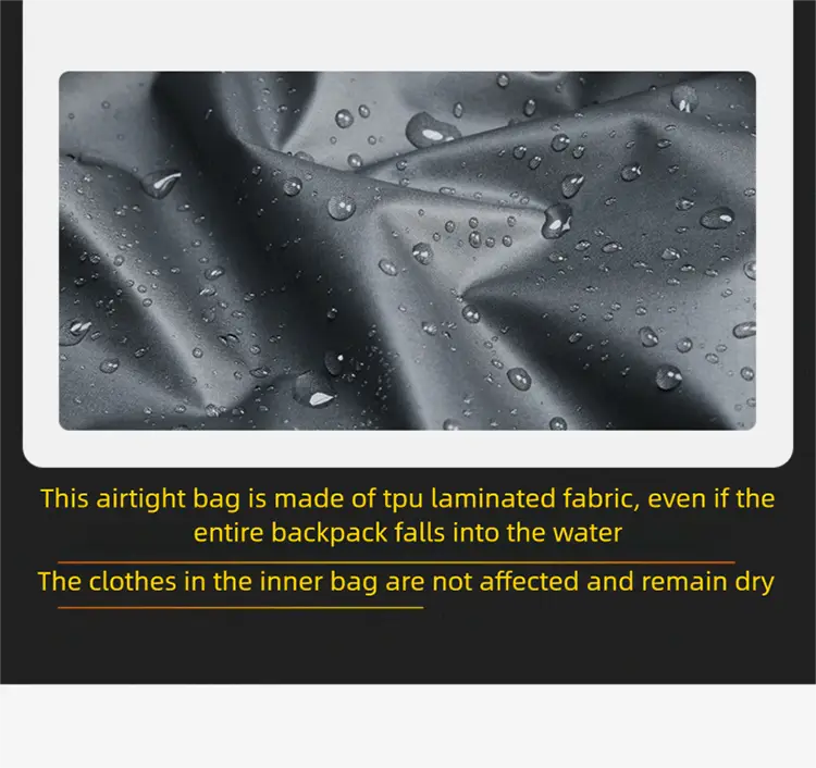 Vacuum Compression Backpack Men’s Large Capacity Business Commuting Computer Bag Multifunctional Dry and Wet Separation