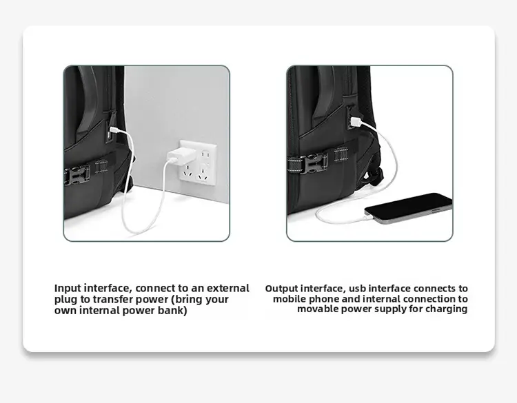 Vacuum Compression Backpack Men’s Large Capacity Business Commuting Computer Bag Multifunctional Dry and Wet Separation
