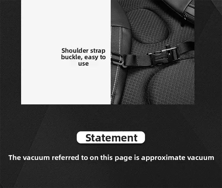 Vacuum Compression Backpack Men’s Large Capacity Business Commuting Computer Bag Multifunctional Dry and Wet Separation