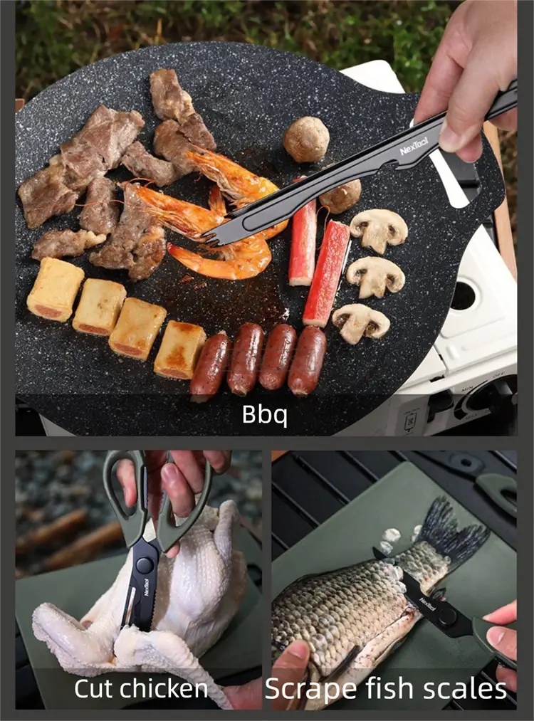 Magic Outdoor BBQ Tool Box Kitchenware Portable Set Camping Cutting Board Peeler Picnic Cooking