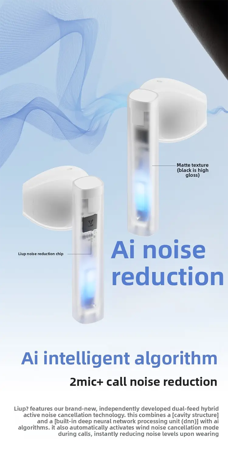 Flowing Sand Gaming Bluetooth Earbuds | Active Noise Cancelling TWS Earphones