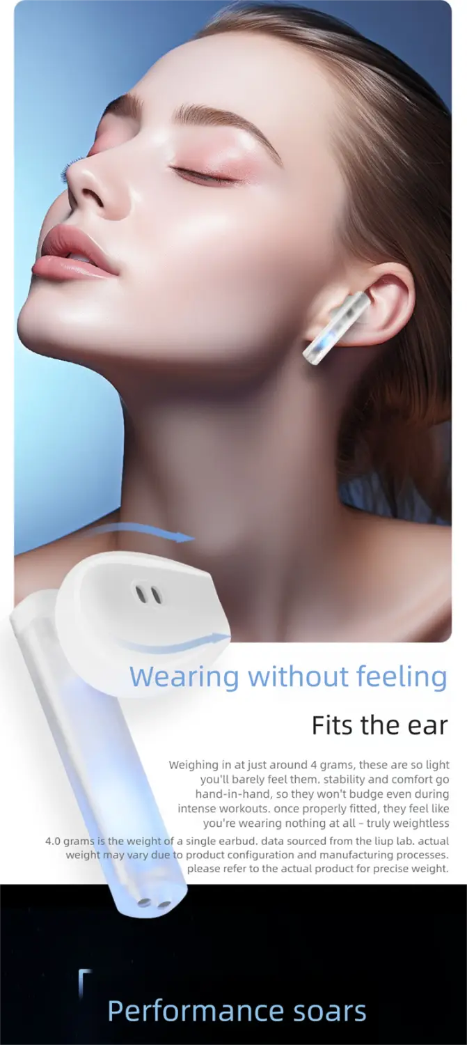 Flowing Sand Gaming Bluetooth Earbuds | Active Noise Cancelling TWS Earphones