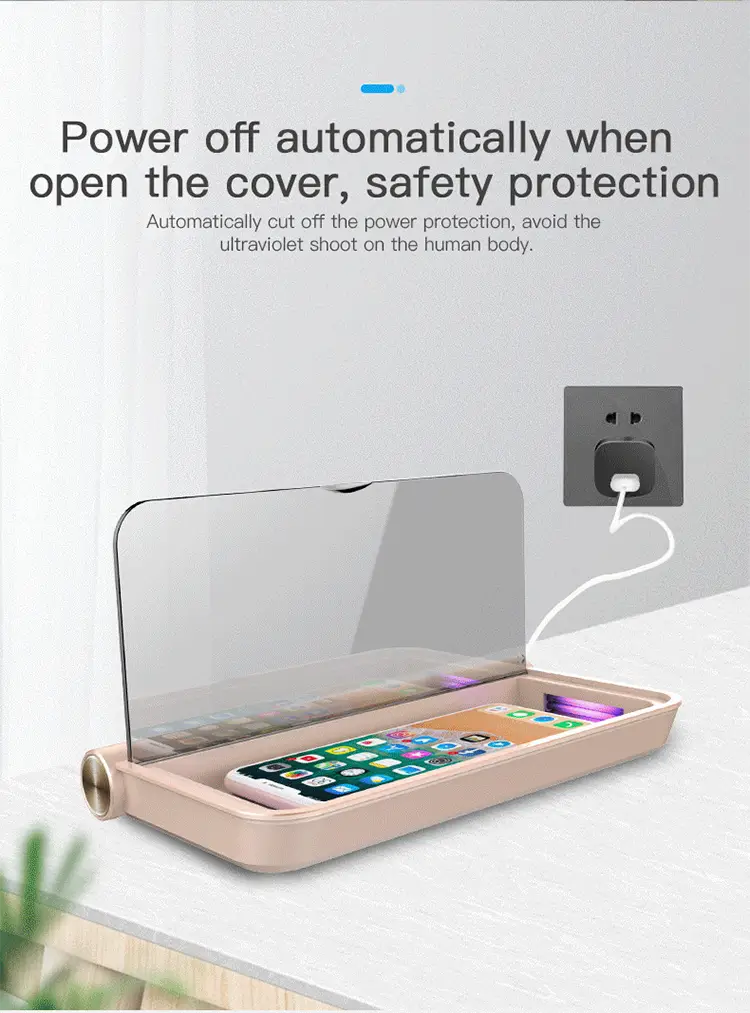 Portable UV Sterilizer Box | Multi-Function Disinfection Case for Phone Masks & Nail Tools