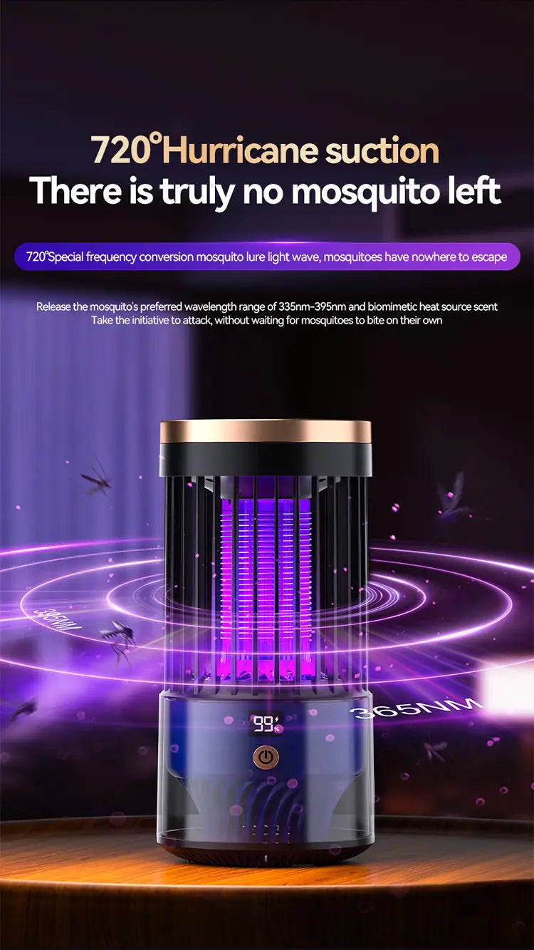 Rechargeable Mosquito Killer Lamp | Indoor & Outdoor Inhalable UV Light Bug Zapper