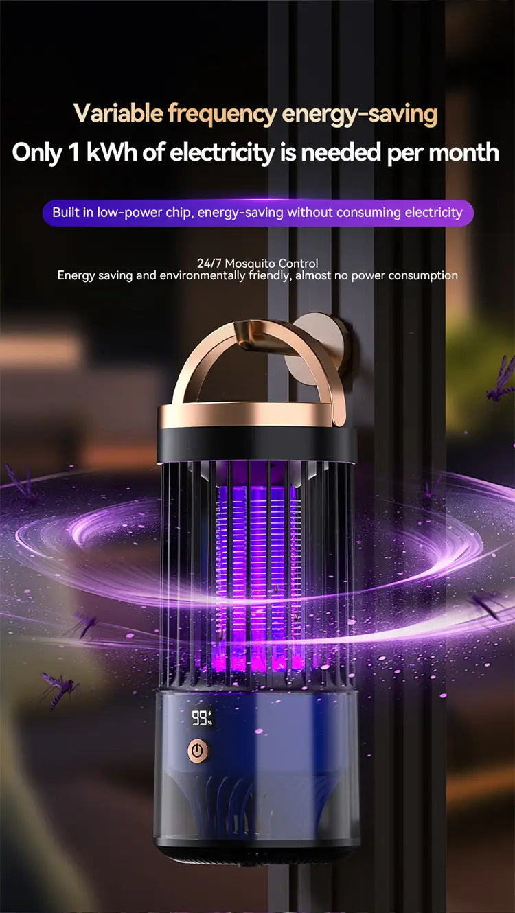 Rechargeable Mosquito Killer Lamp | Indoor & Outdoor Inhalable UV Light Bug Zapper