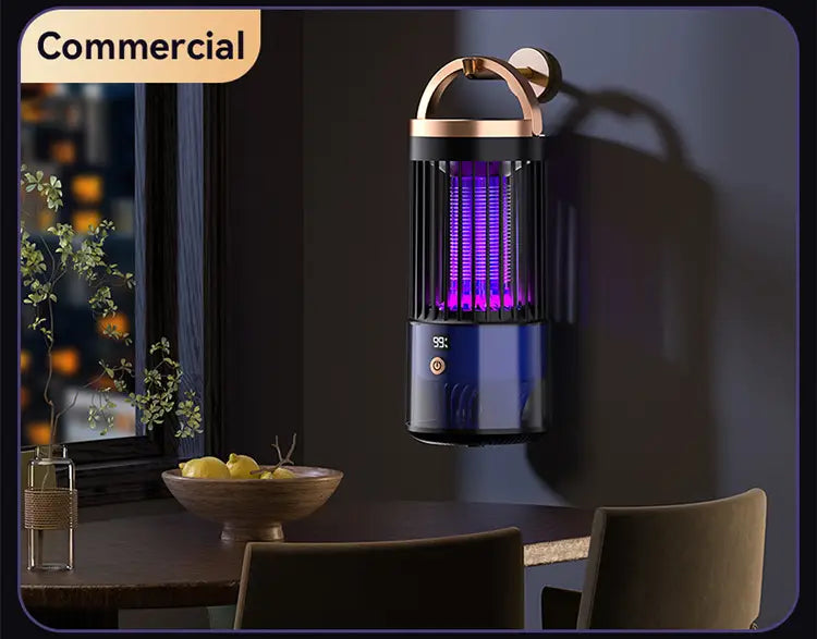 Rechargeable Mosquito Killer Lamp | Indoor & Outdoor Inhalable UV Light Bug Zapper