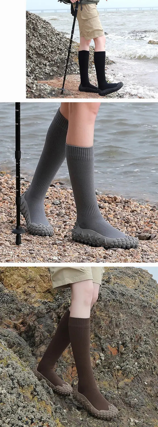Non-Water Nano Waterproof Outdoor Hiking Boots | High-Top Anti-Slip Sand-Proof Fishing & Camping Shoes