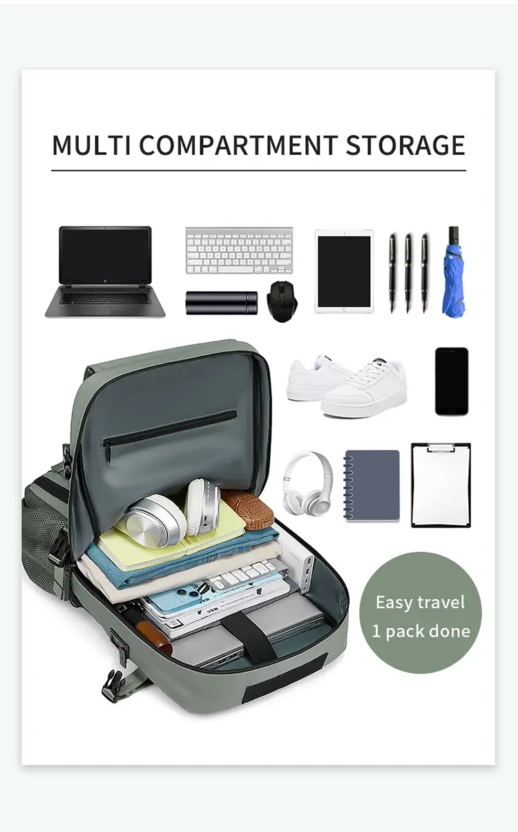 Multi-Color Backpack | Travel Commuter and Laptop Bag for Work & Daily