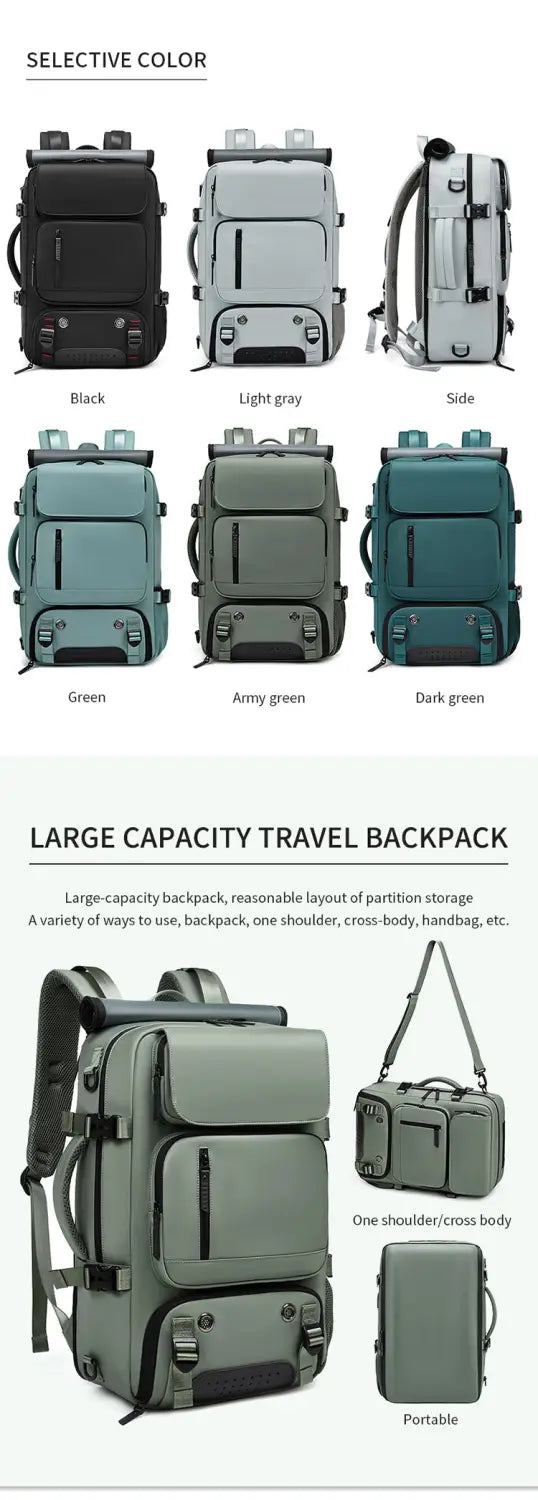 Multi-Color Backpack | Travel Commuter and Laptop Bag for Work & Daily
