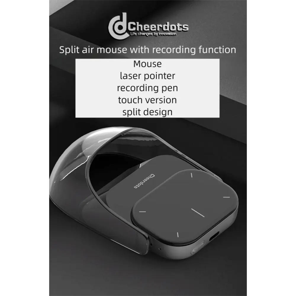AI Magnetic Split Air Mouse | Wireless & Bluetooth Dual-Mode Laser Pointer & Recording Pen - Electronics