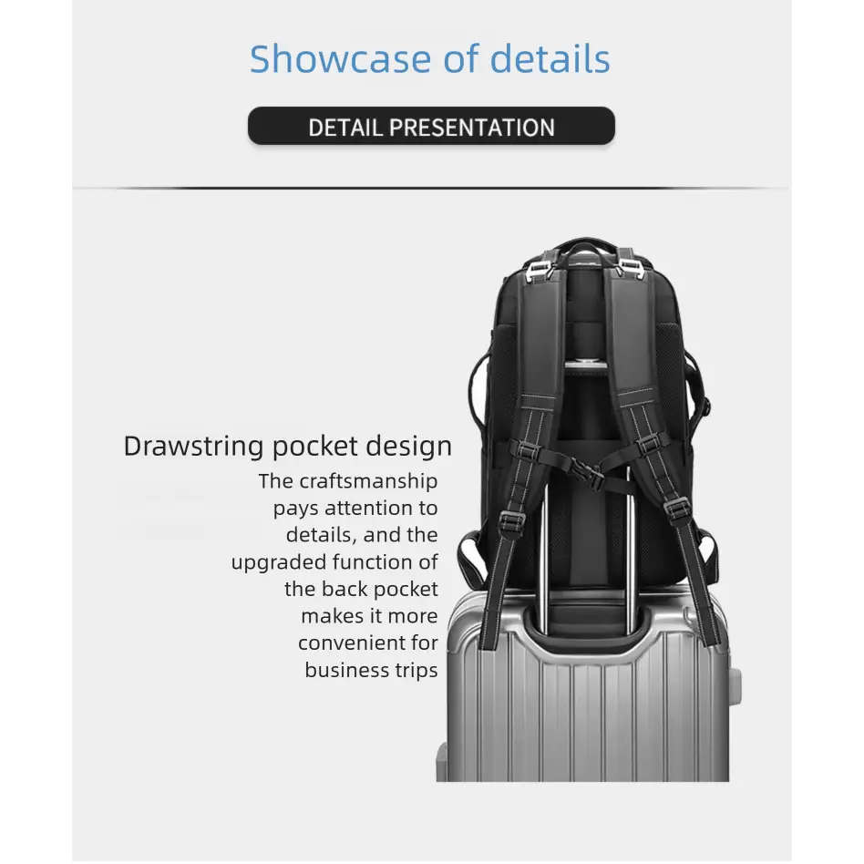 Backpack Camera Bag Photography Video Camera Digital Bag Waterproof Anti-theft Large Capacity Drone Bag - black