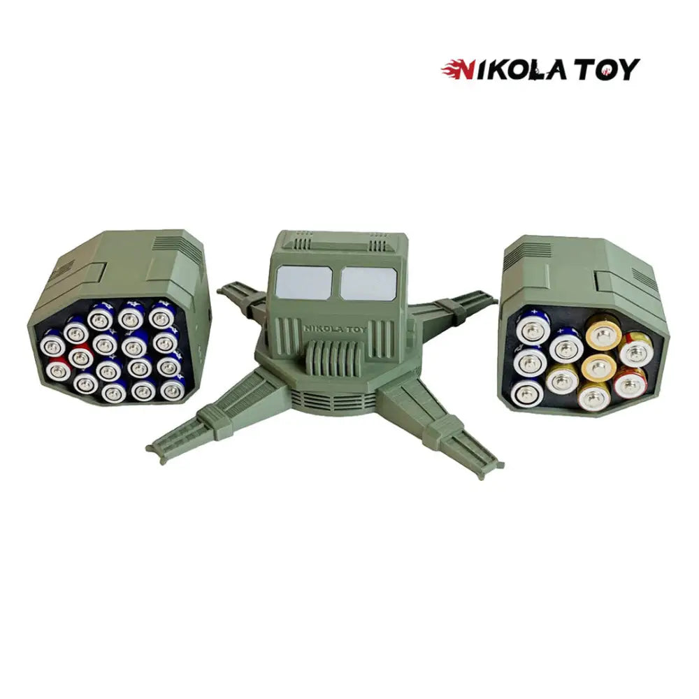 Battlefield Mech Creative Battery Storage Box | Desktop Organizer & Novelty Case - 家居生活
