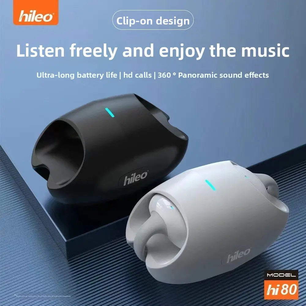 Bone Conduction Bluetooth Headset Wireless Sports Non-in-ear Clip Ear Hanging Type Running Headset