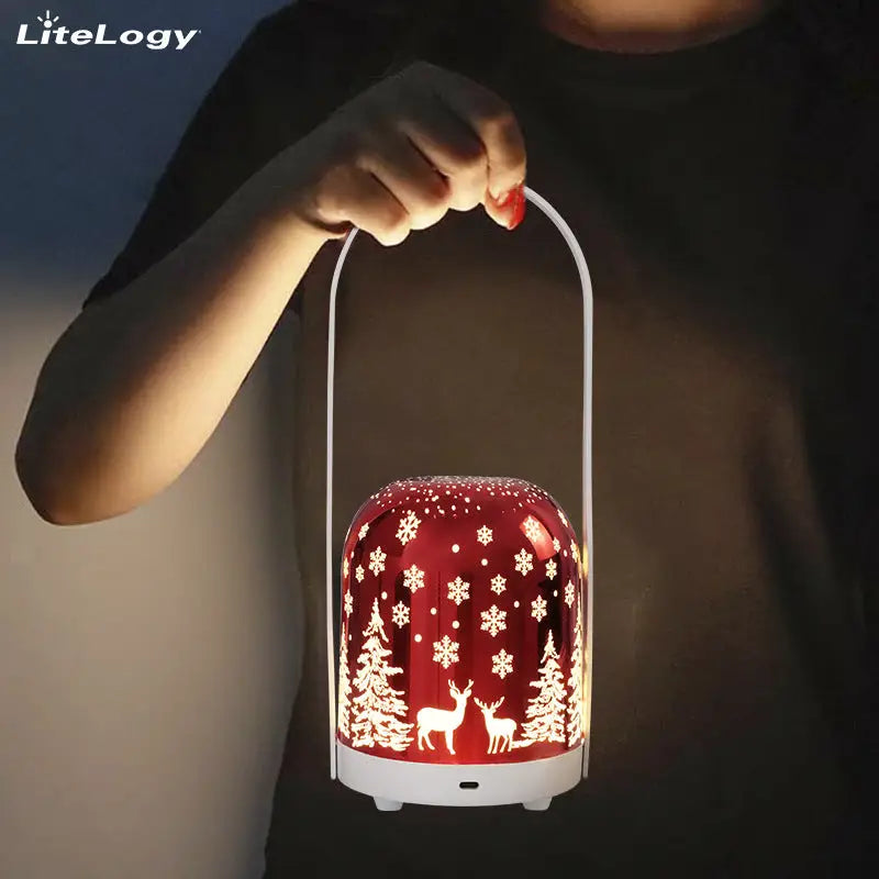 Christmas Handheld Lamp Atmosphere Lamp Table Lamp USB Charging Outdoor Camping Lamp Christmas Gift Table Lamp - Lamp