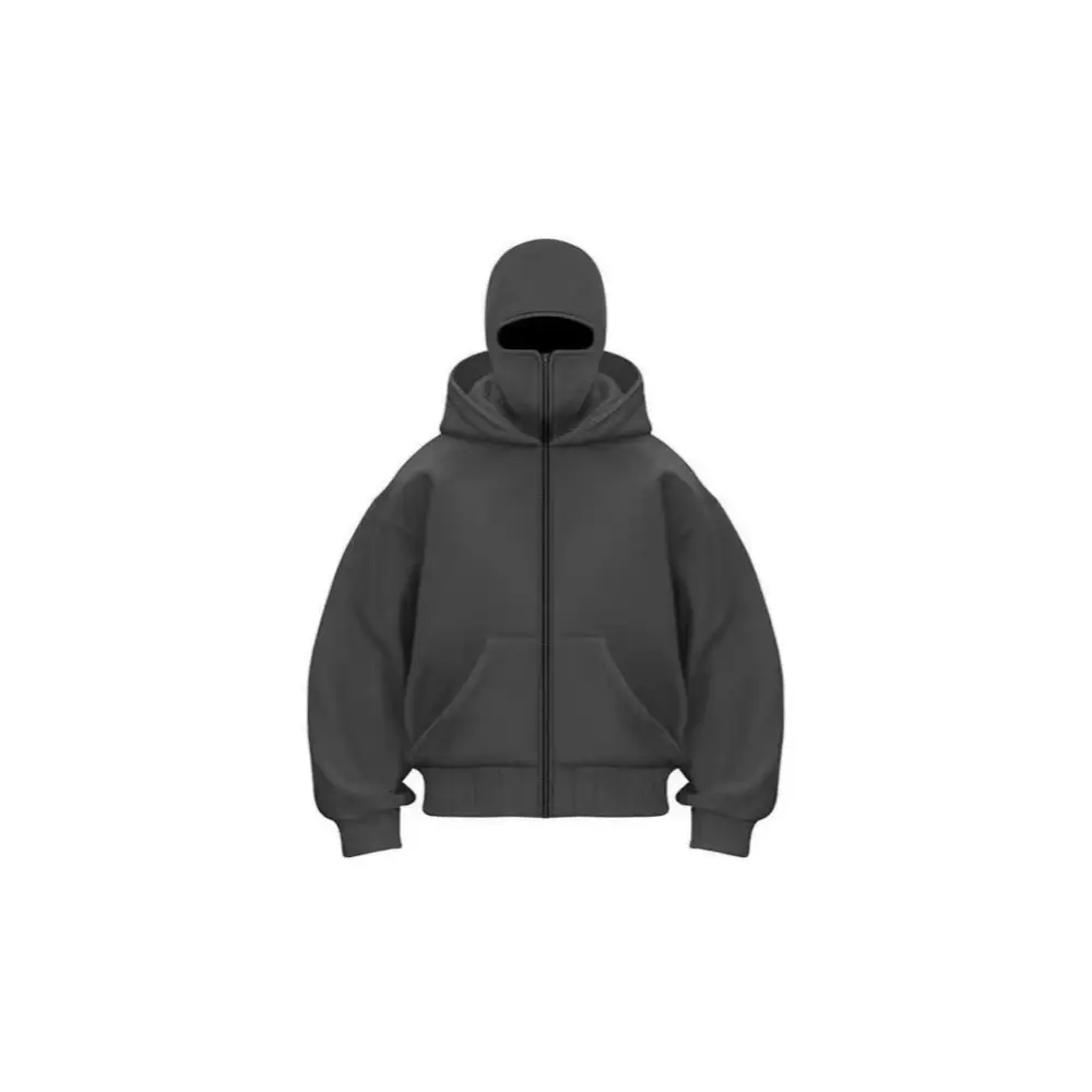 Fashion Masked Hoodie Hooded Sweatshirt Autumn Sweatshirt - Dark gray / S