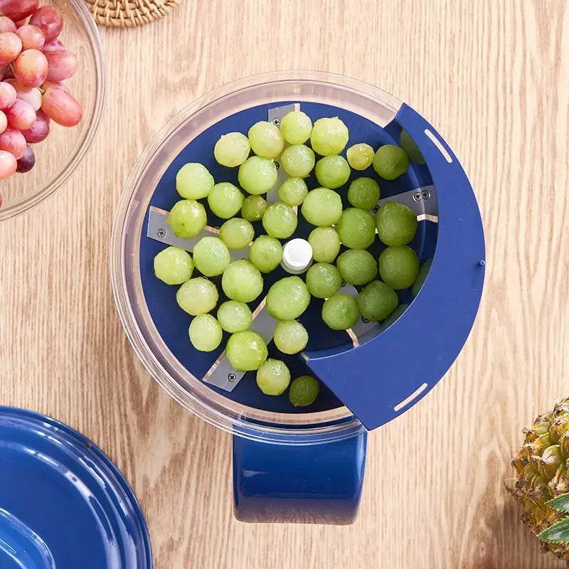 Grape Peeling Machine Fully Automatic Household Electric Fruit Peeler - blue / Multifunctional Peeling Machine