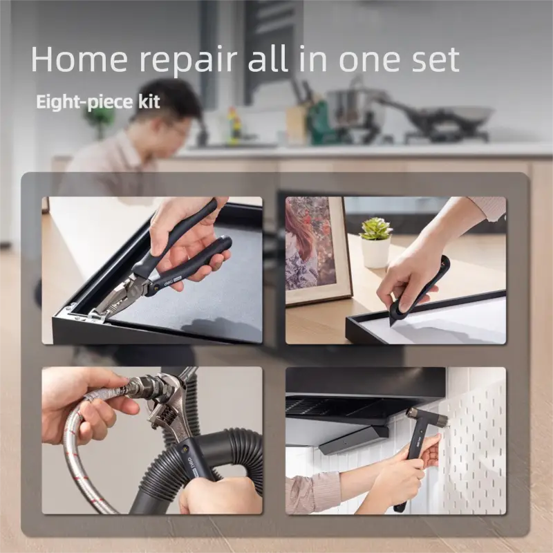 Home Manual Tool Box Set 8-Piece Screwdriver Set - 8-piece screwdriver set HT0008