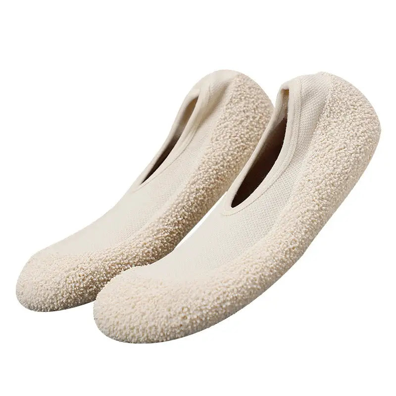 Indoor Sports Shoes | Ultra-Light Quiet Gym Sneakers for Men & Women - Noble Rice (Shallow Shock Absorption Sole) / 34
