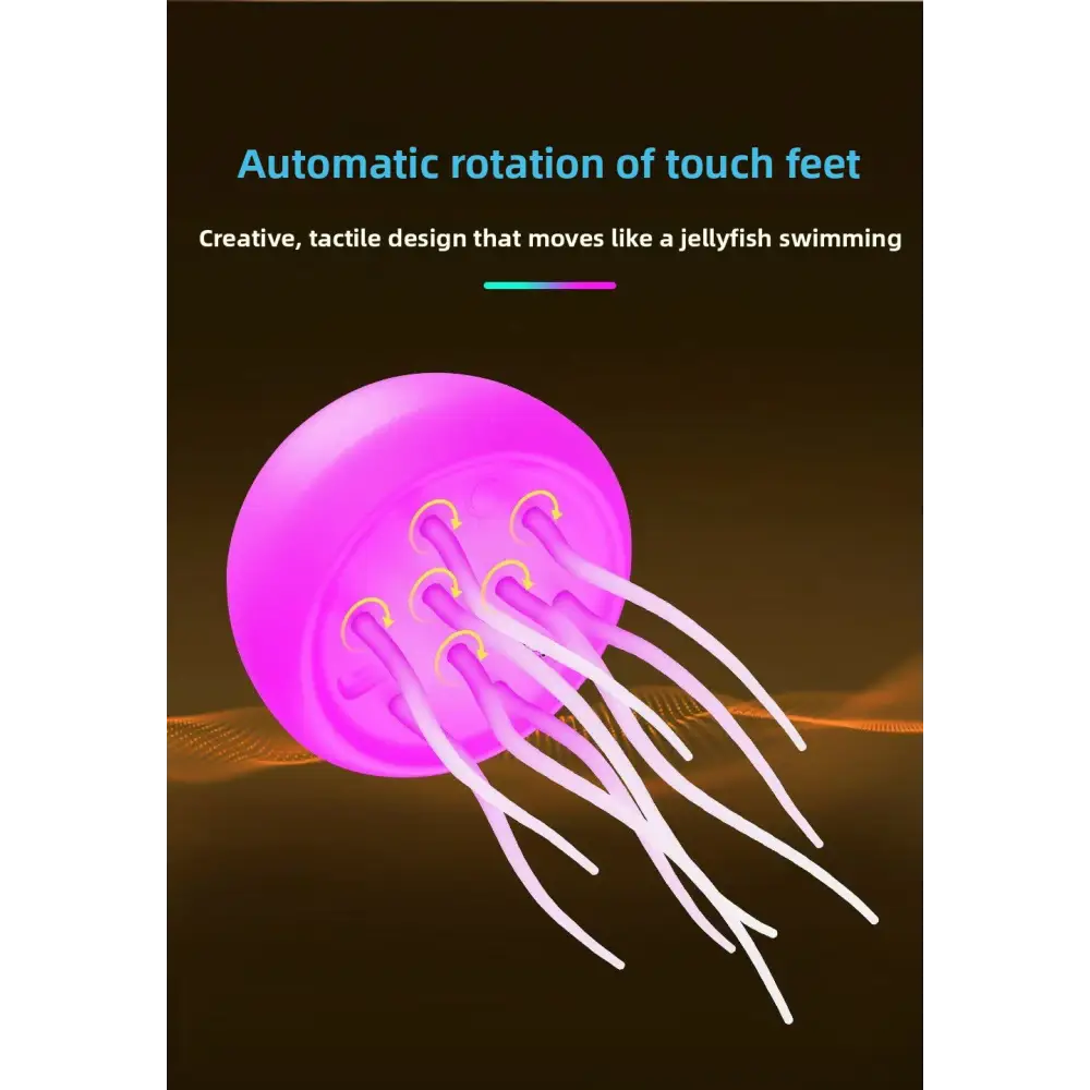 Intelligent Voice-Controlled Jellyfish Lamp Floating Atmosphere Light Creative Night Light Smart Touch Feet Colorful