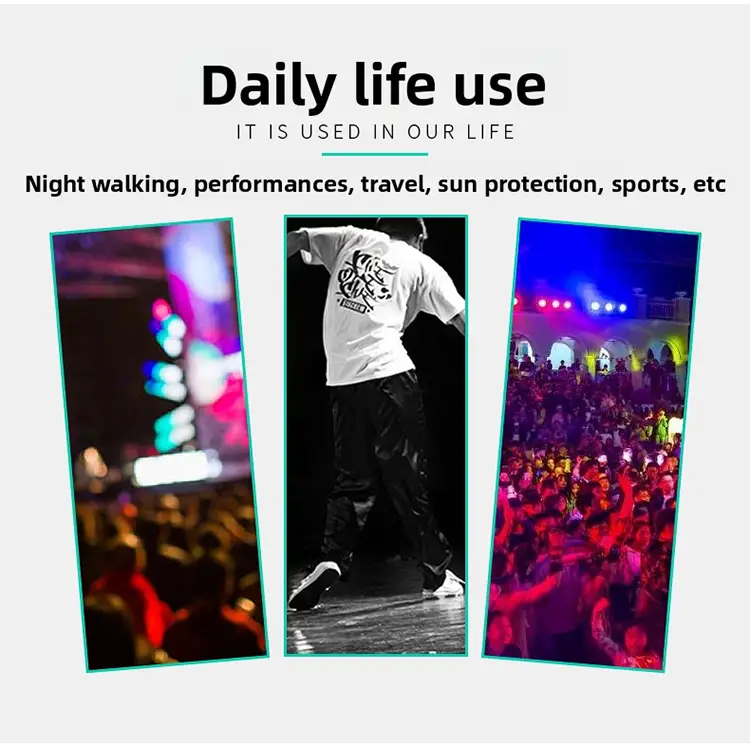 LED Fiber Optic Light-Up Cap | Flashing Disco Baseball Hat for Parties & Dance - 圣诞用品