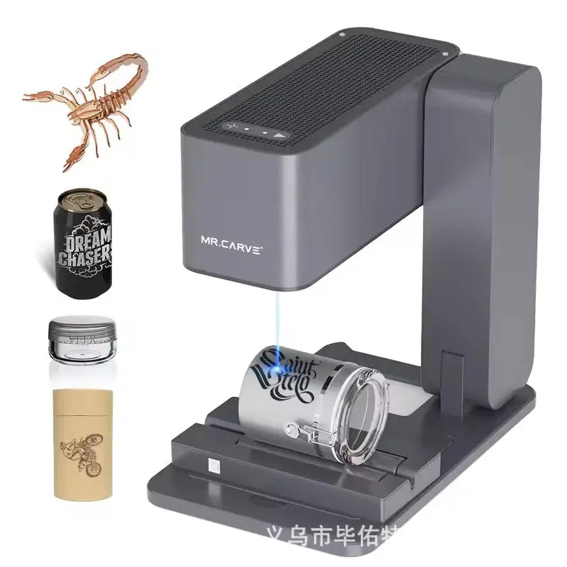 Mini Laser Engraving Machine | Small Marking Machine for Bamboo Wood & Paper - Electronics