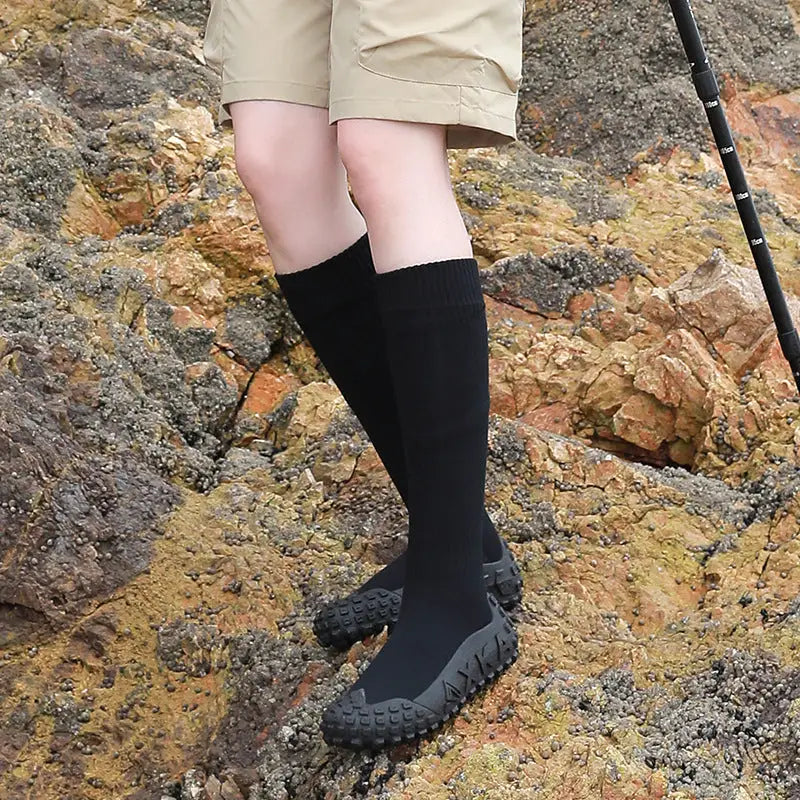 Non-Water Nano Waterproof Outdoor Hiking Boots | High-Top Anti-Slip Sand-Proof Fishing & Camping Shoes - 服装