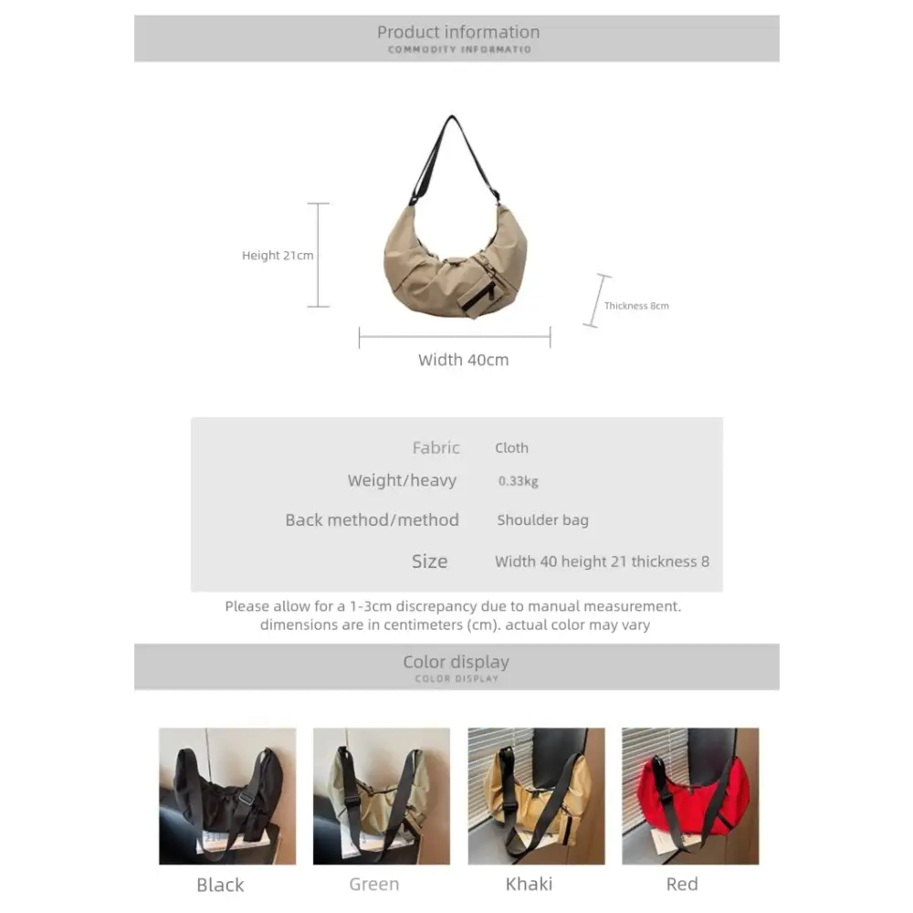 Nylon Zipper Women’s Bag One Size Shoulder Bag for Women - Fashion / Women’s Bags / Shoulder & Tote Bags